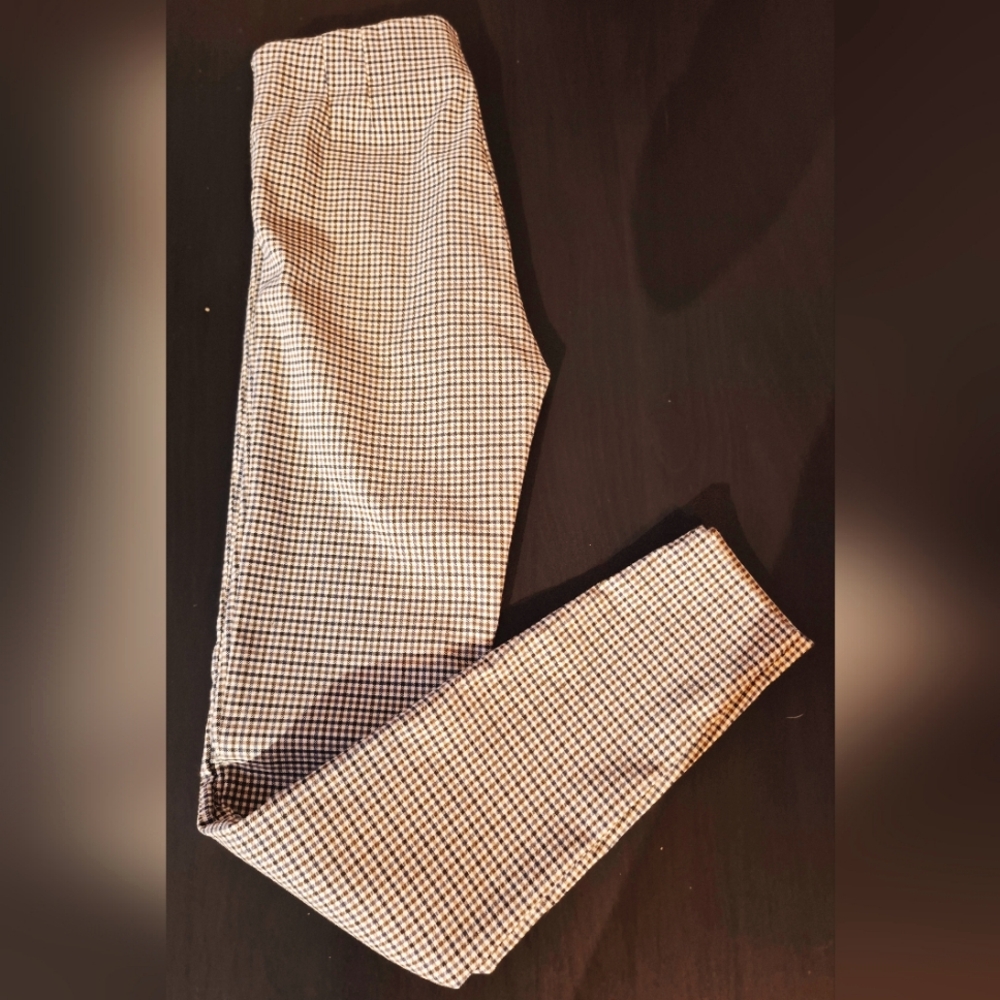 ZARA Skinny Plaid Pants